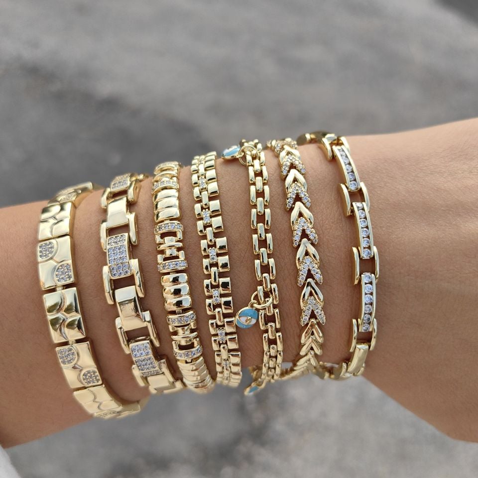 14K ALTIN KAPLAMA YENİ BİLEKLİKLER