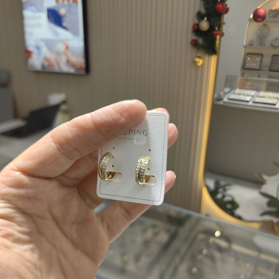 14K ALTIN KAPLAMA KÜPE