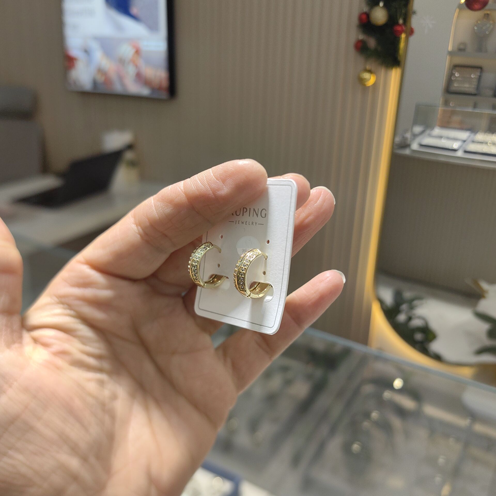 14K ALTIN KAPLAMA KÜPE