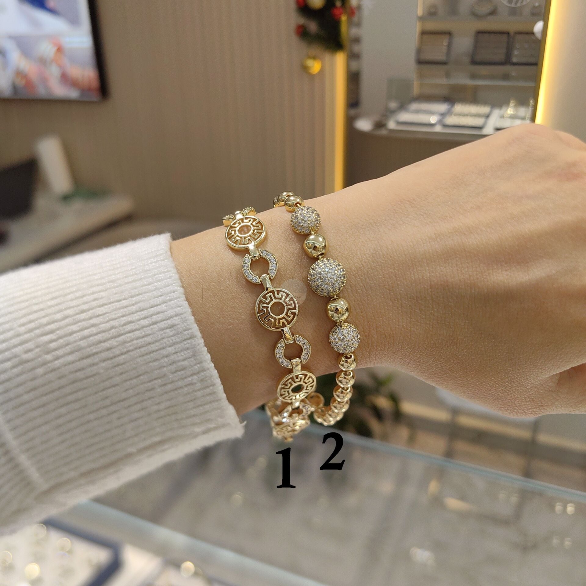 14K ALTIN KAPLAMA BİLEKLİKLER