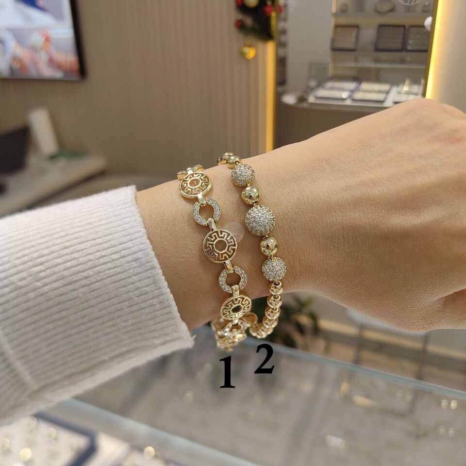 14K ALTIN KAPLAMA BİLEKLİKLER