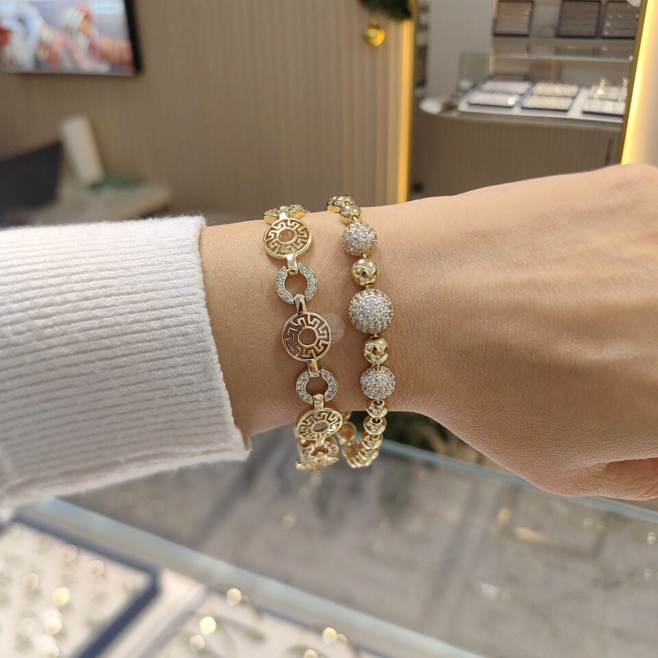 14K ALTIN KAPLAMA BİLEKLİKLER