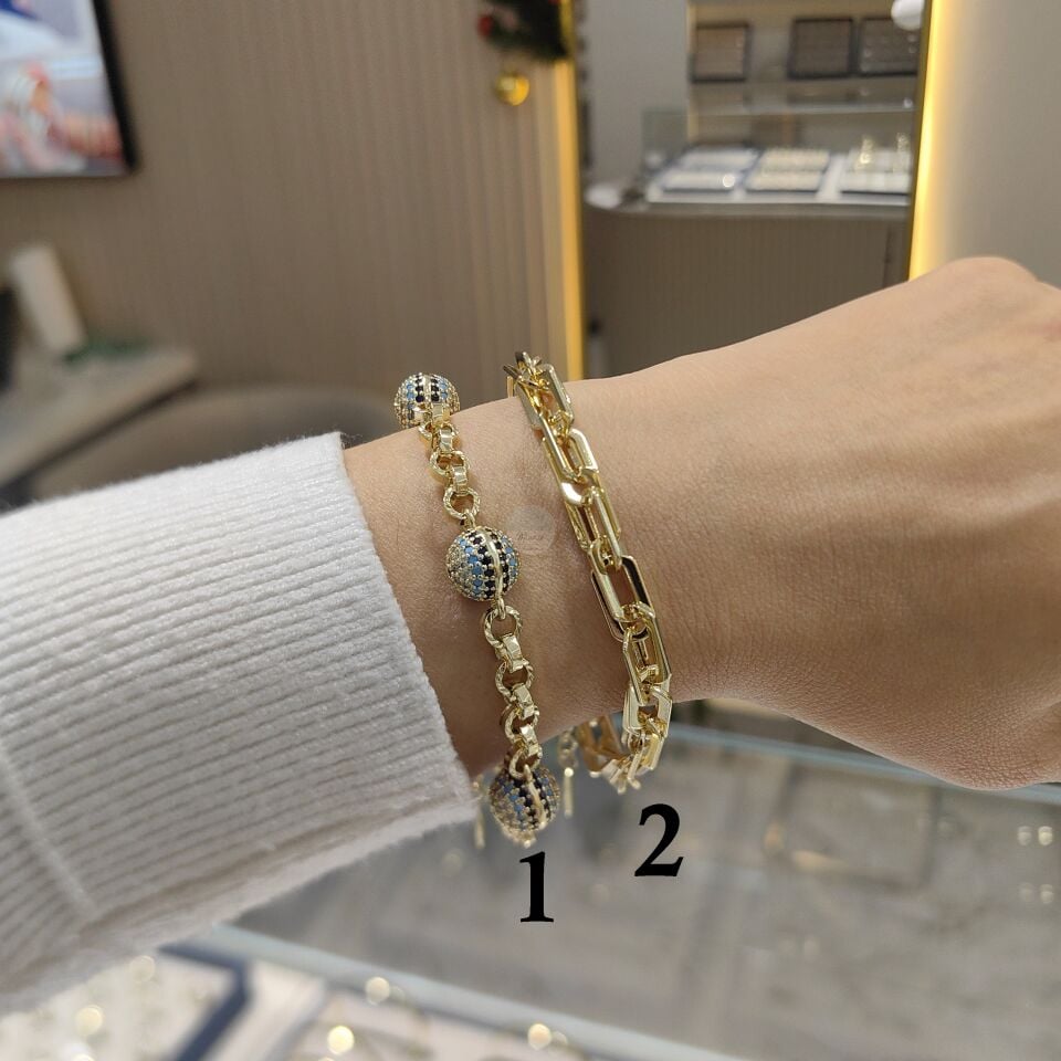 14K ALTIN KAPLAMA BİLEKLİKLER