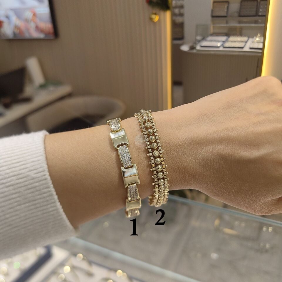 14K ALTIN KAPLAMA BİLEKLİK