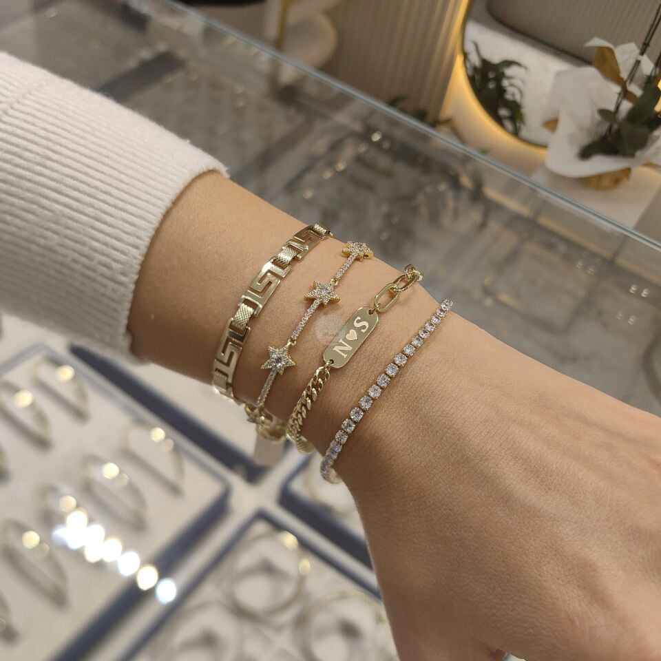 14K ALTIN KAPLAMA BİLEKLİKLER