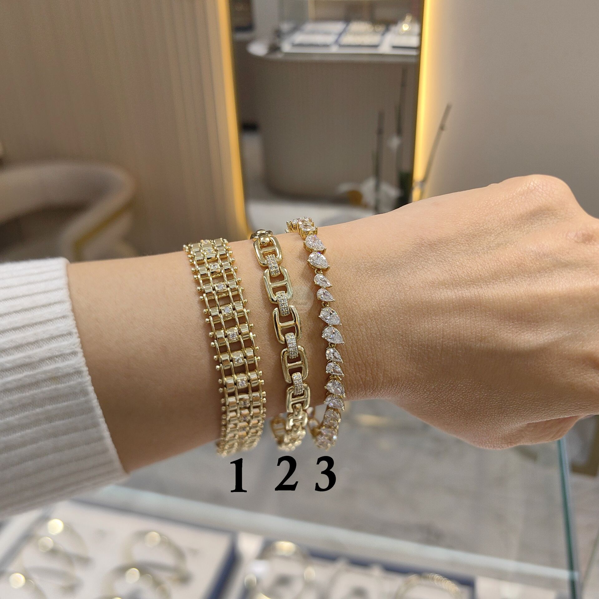 14K ALTIN KAPLAMA BİLEKLİKLER