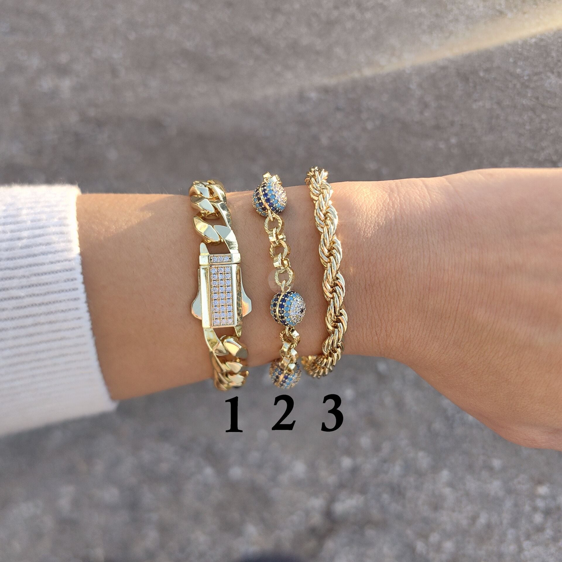 14K ALTIN KAPLAMA BİLEKLİKLER