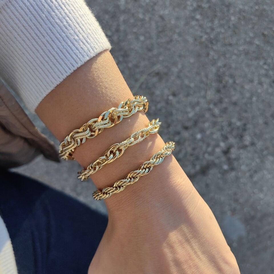 14K ALTIN KAPLAMA BİLEKLİKLER