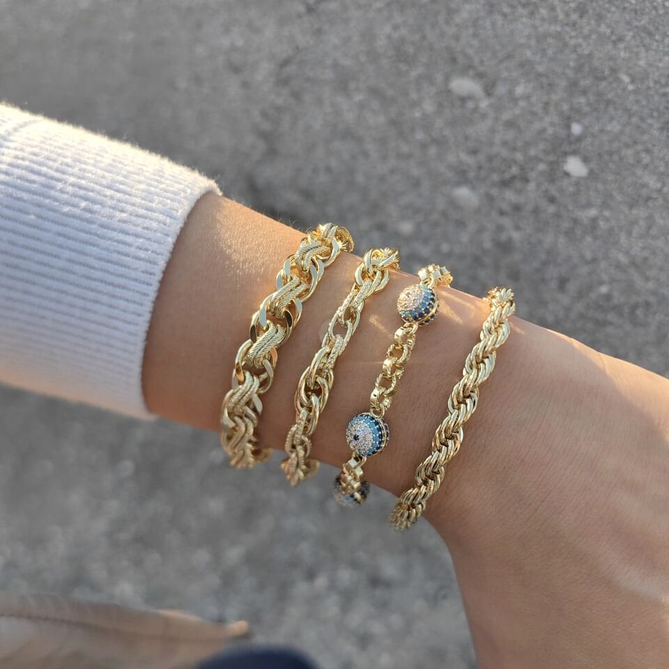 14K ALTIN KAPLAMA BİLEKLİKLER