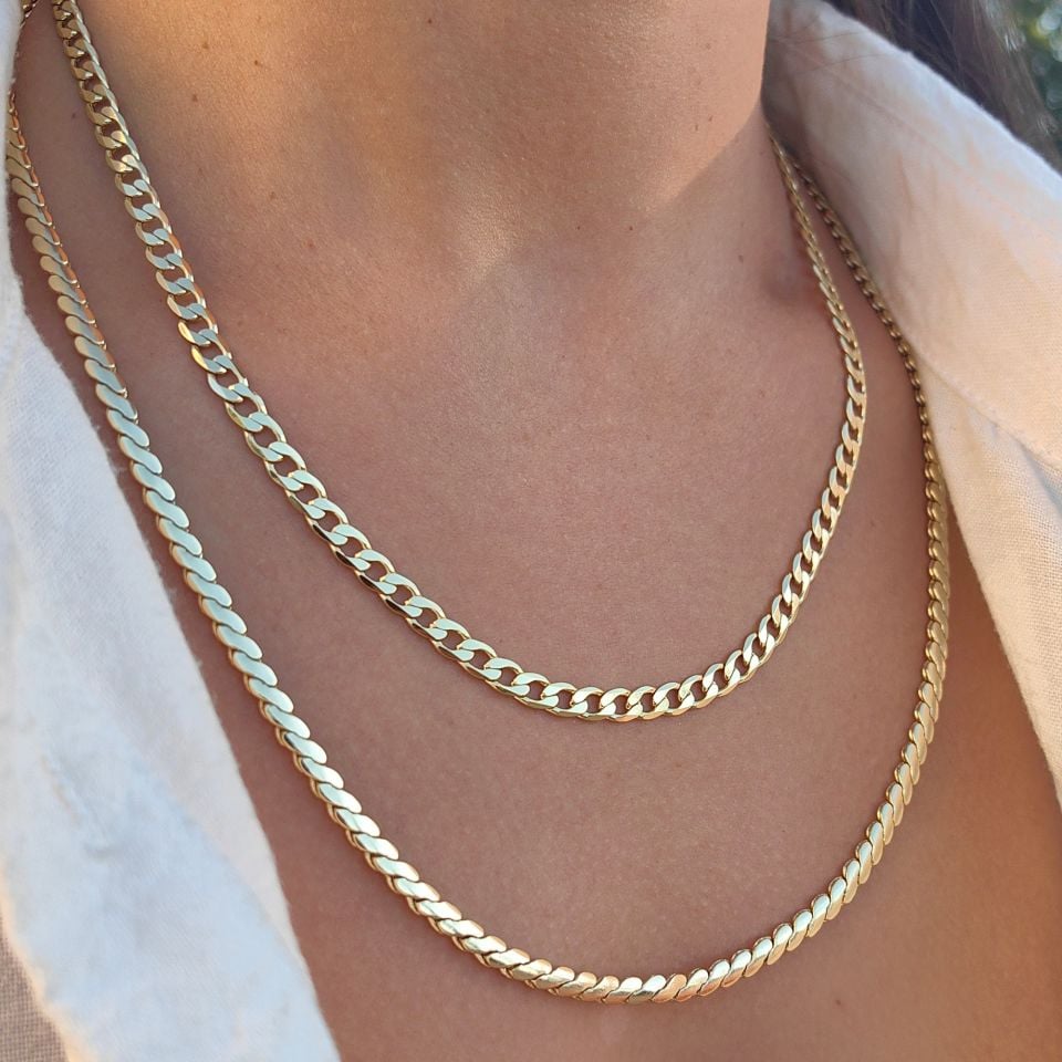 14K ALTIN KAPLAMA ZİNCİRLER