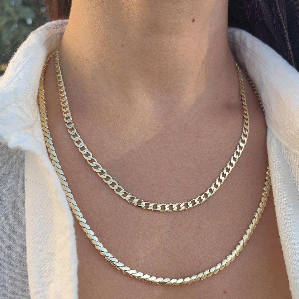 14K ALTIN KAPLAMA ZİNCİRLER