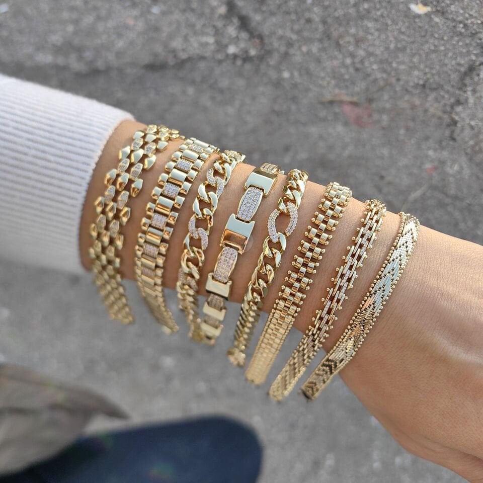 14K ALTIN KAPLAMA BİLEKLİKLER