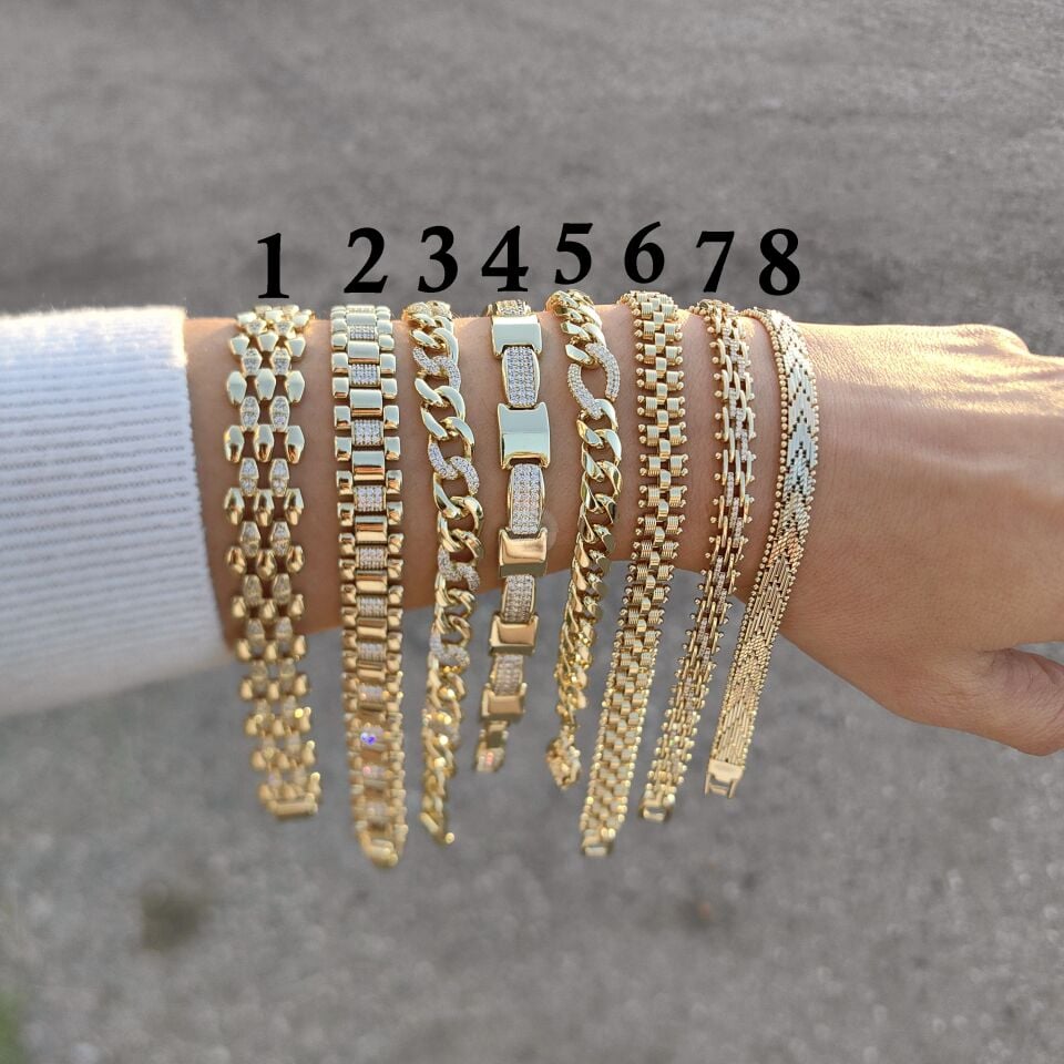 14K ALTIN KAPLAMA BİLEKLİKLER