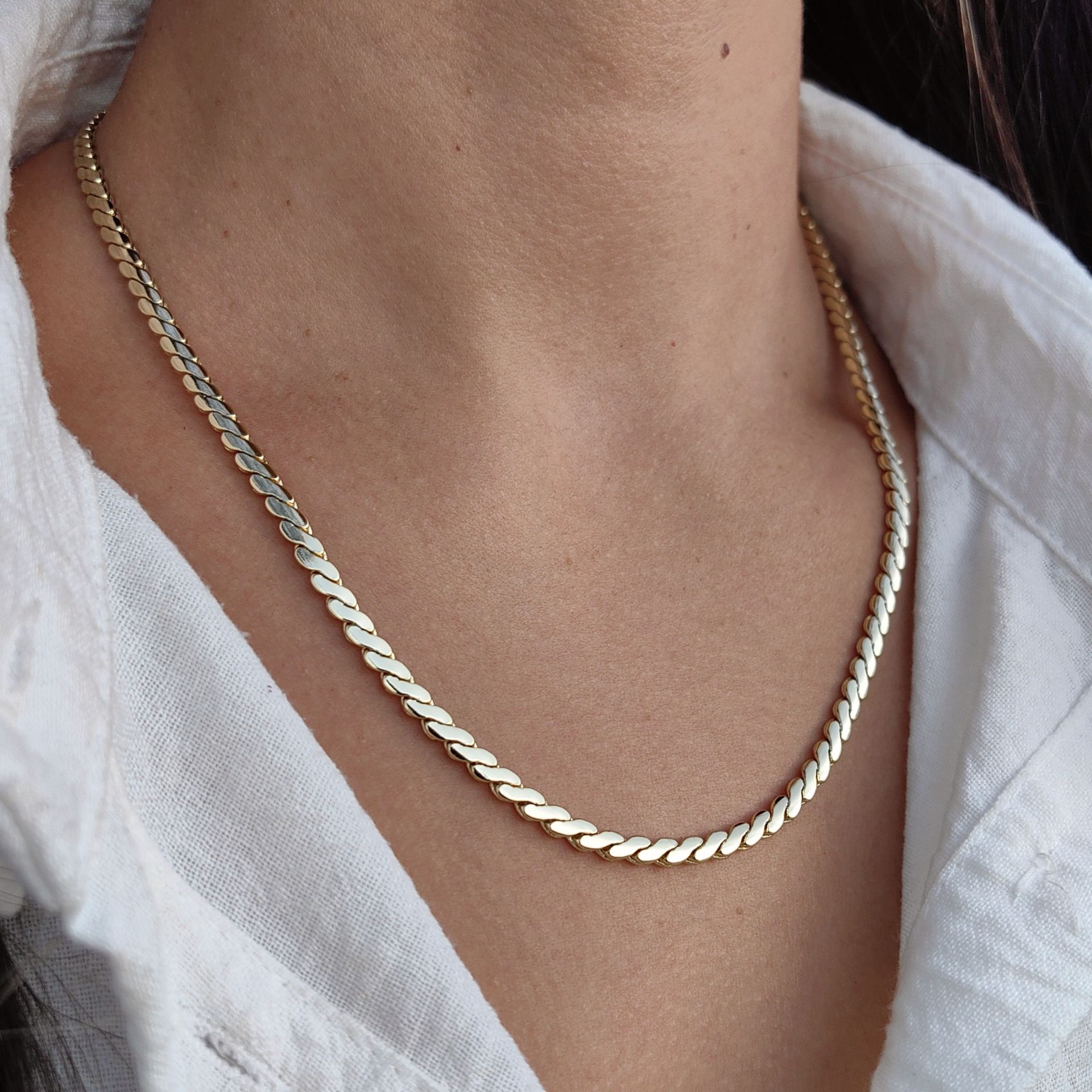 14K ALTIN KAPLAMA ZİNCİR