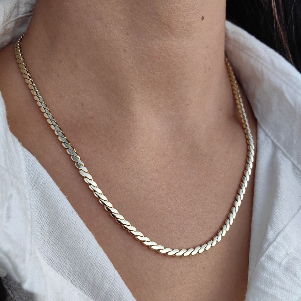 14K ALTIN KAPLAMA ZİNCİR