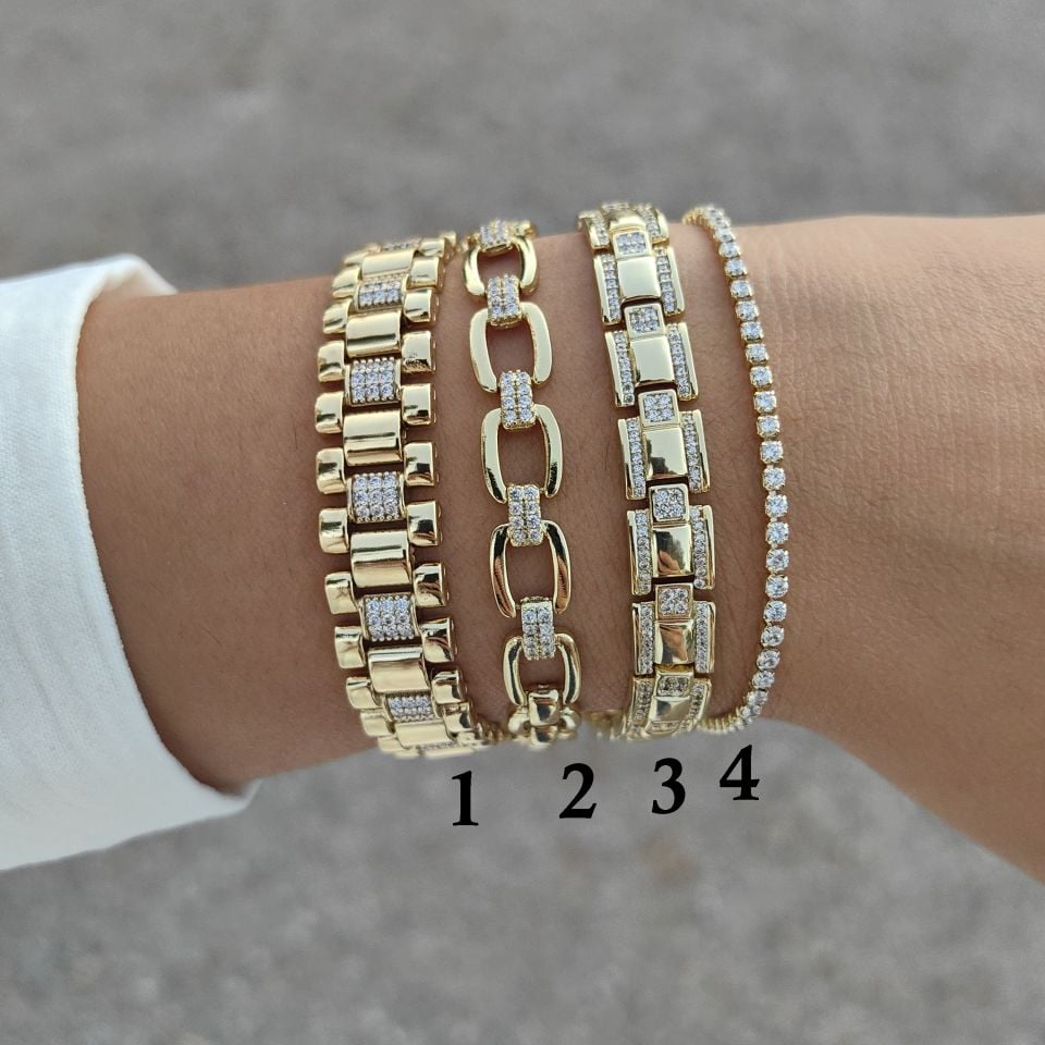 14K ALTIN KAPLAMA YENİ SEZON BİLEKLİKLER