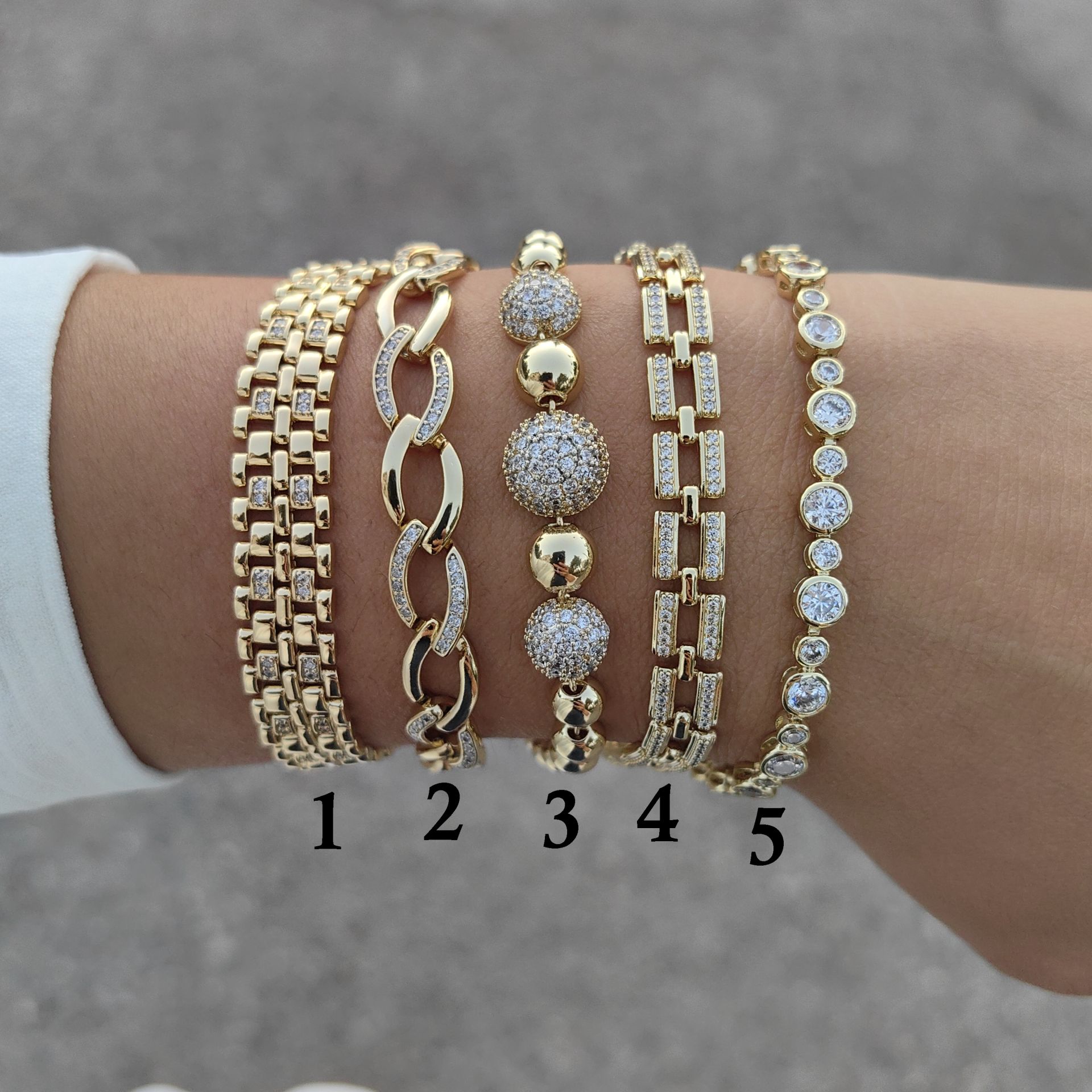 14K ALTIN KAPLAMA YENİ SEZON BİLEKLİKLER