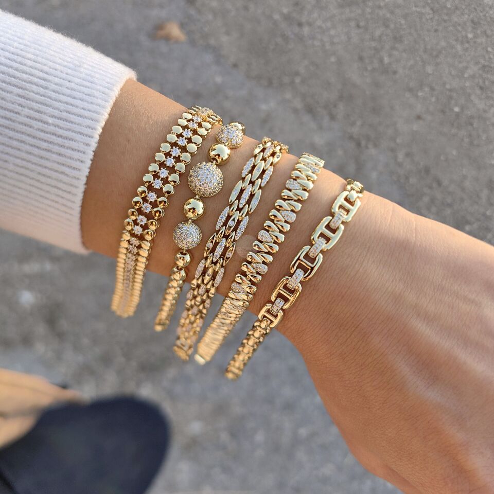 14K ALTIN KAPLAMA SENORİTA BİLEKLİKLER