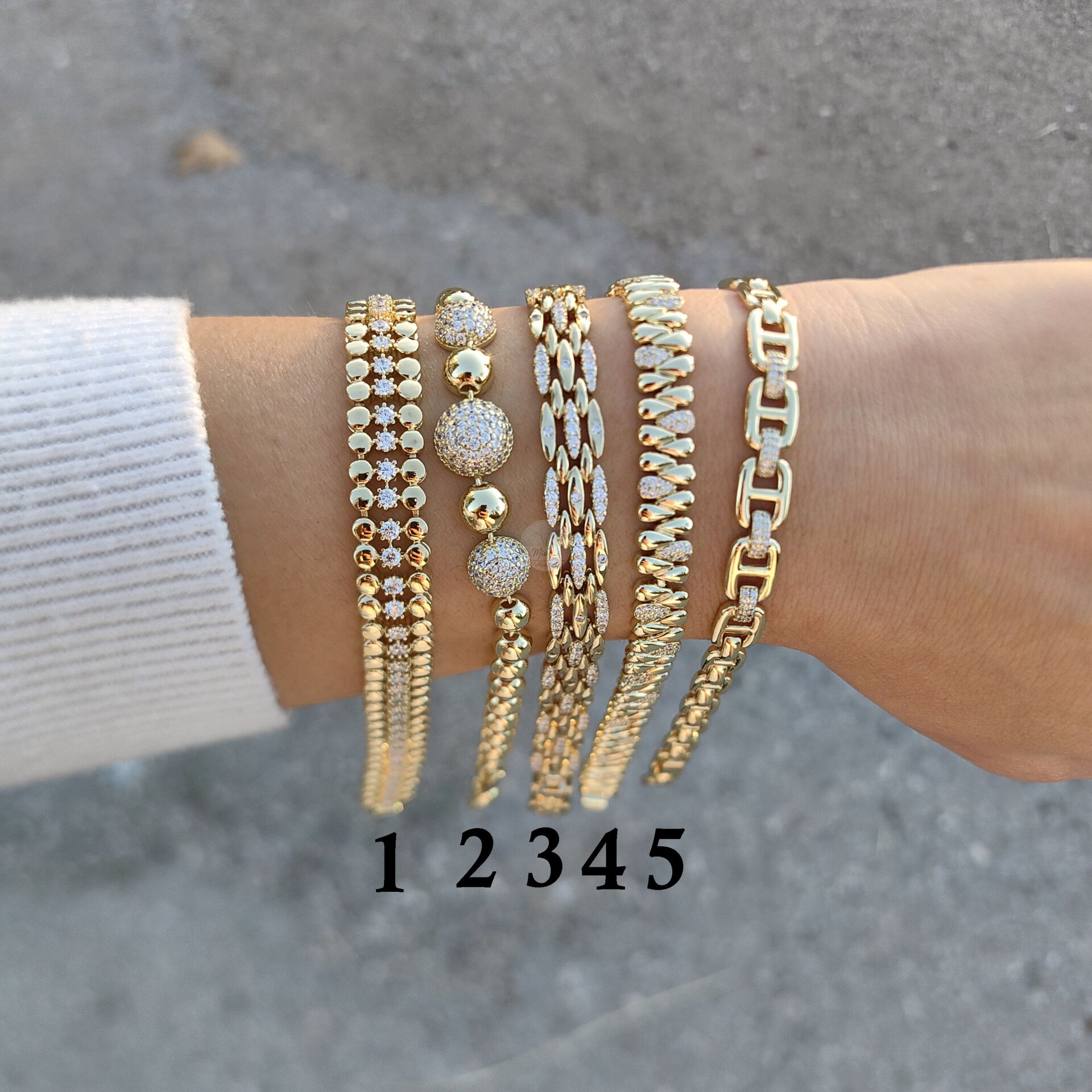 14K ALTIN KAPLAMA BİLEKLİKLER