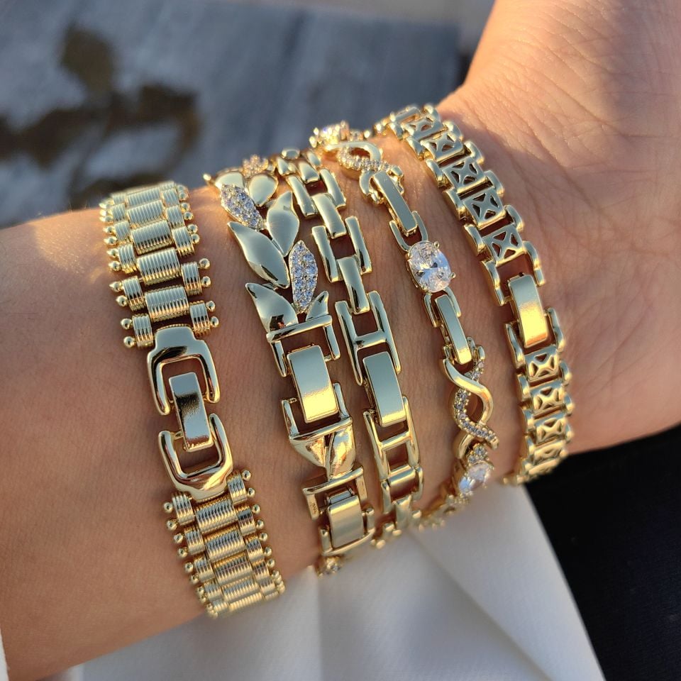 14 AYAR ALTIN RENGİNDE BİLEKLİK