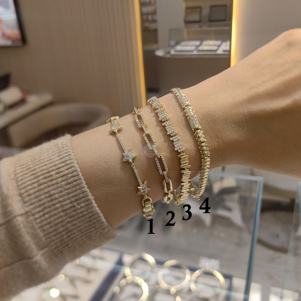 14K ALTIN KAPLAMA BİLEKLİKLER