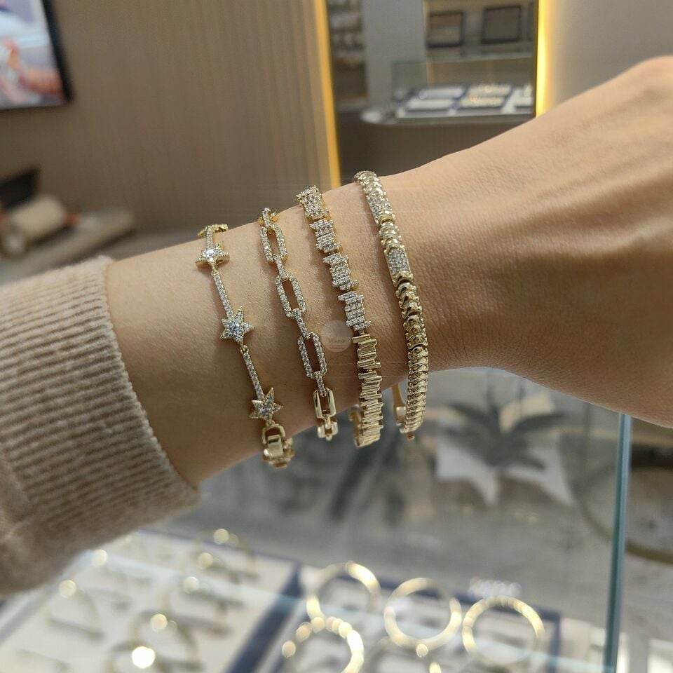 14K ALTIN KAPLAMA BİLEKLİKLER