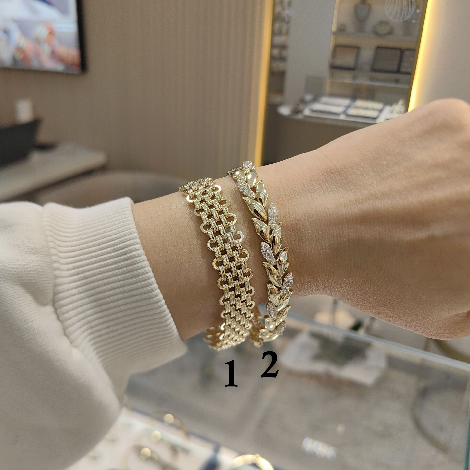 14K ALTIN KAPLAMA BİLEKLİKLER