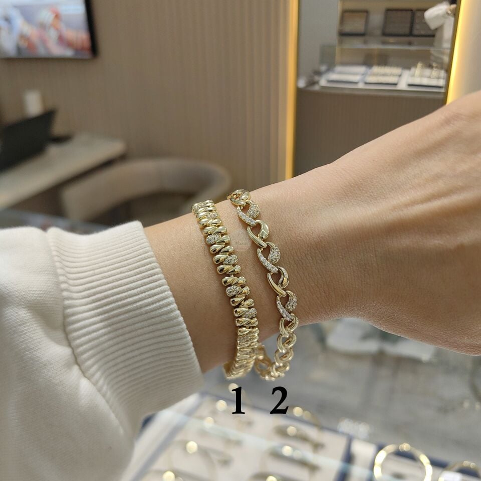 14K ALTIN KAPLAMA BİLEKLİKLER