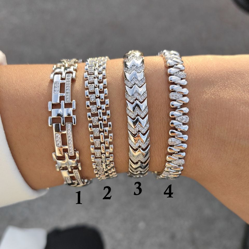 SİLVER KAPLAMA KUYUM BİLEKLİKLER