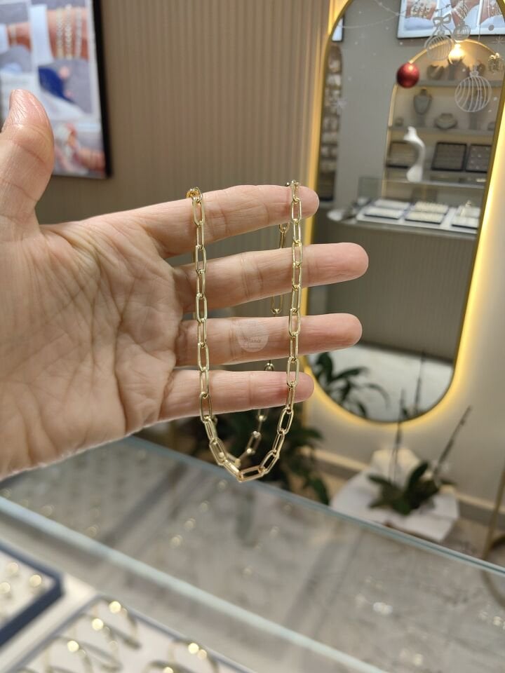 14K ALTIN KAPLAMA ATAÇ ZİNCİR