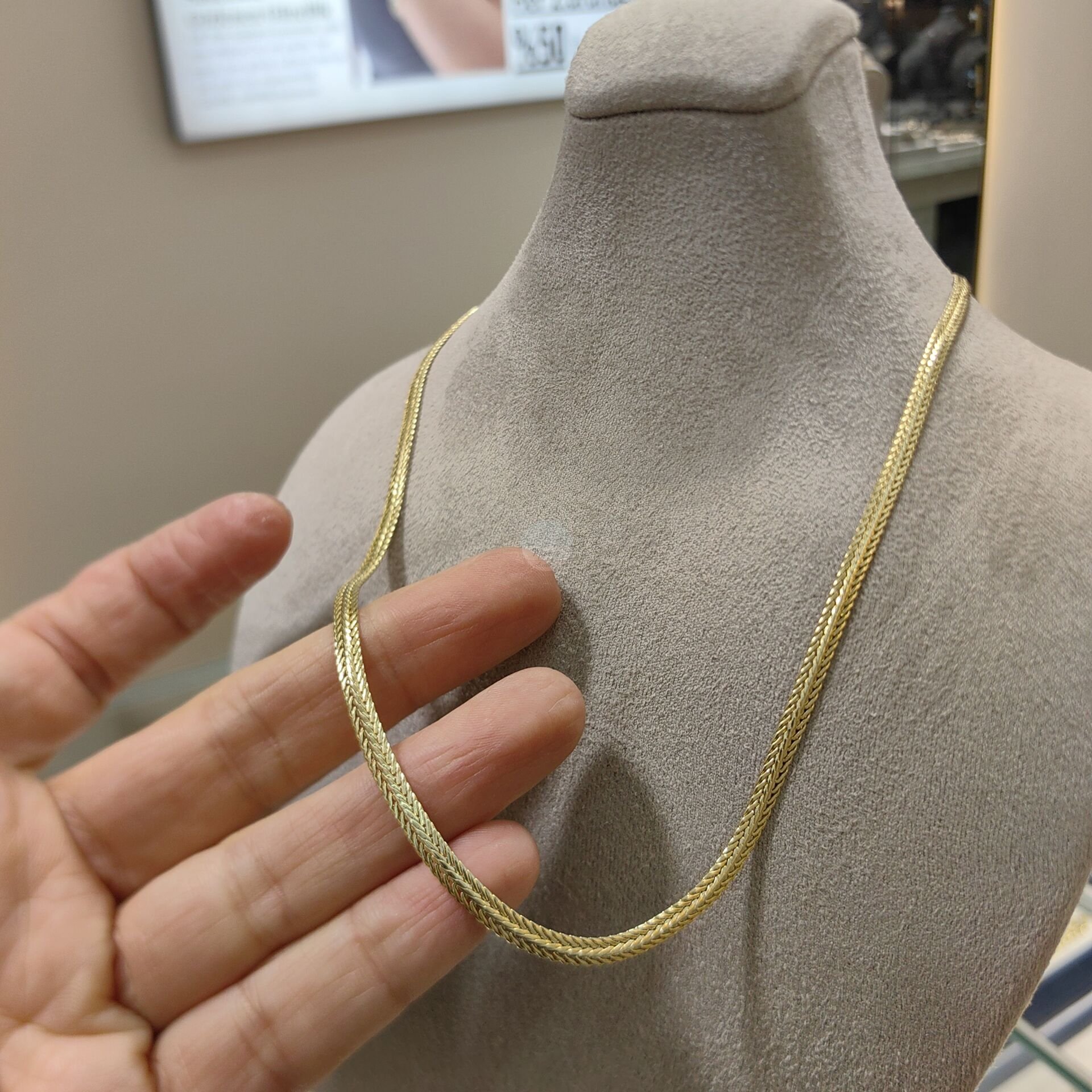 14K ALTIN KAPLAMA EZME ZİNCİR