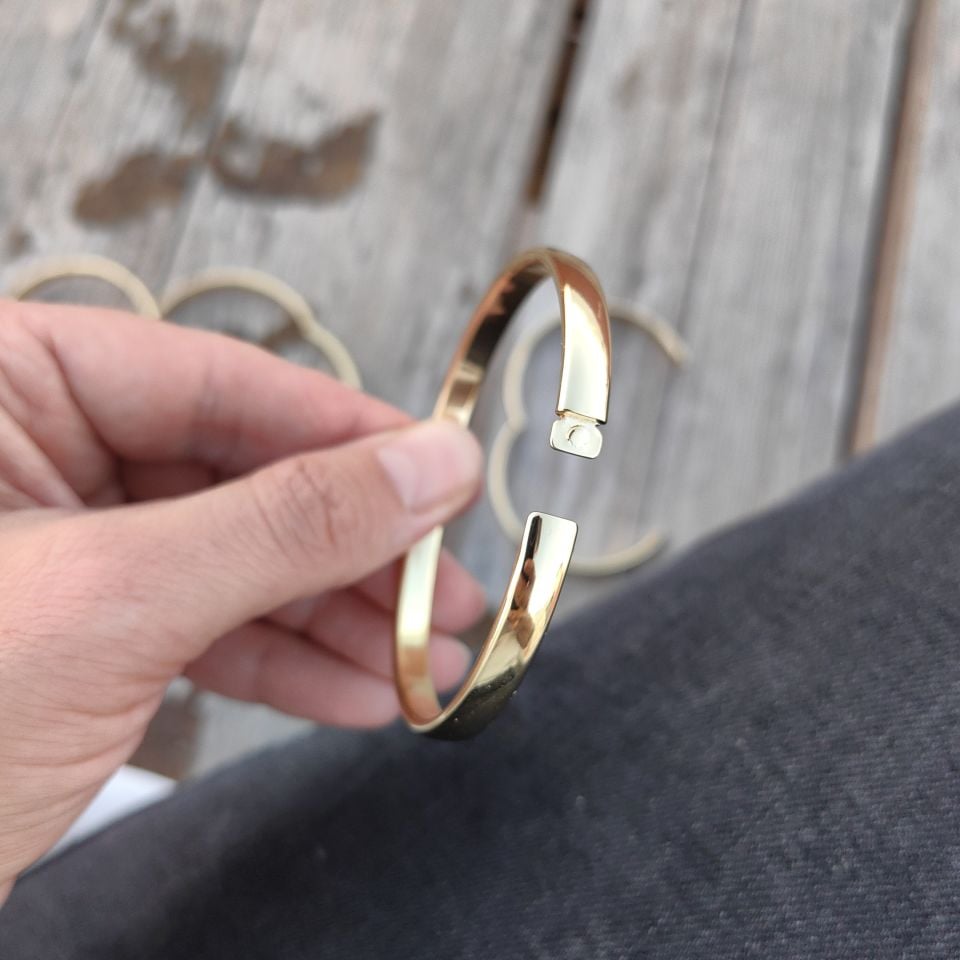 14K ALTIN KAPLAMA YUVARLAK KELEPÇE