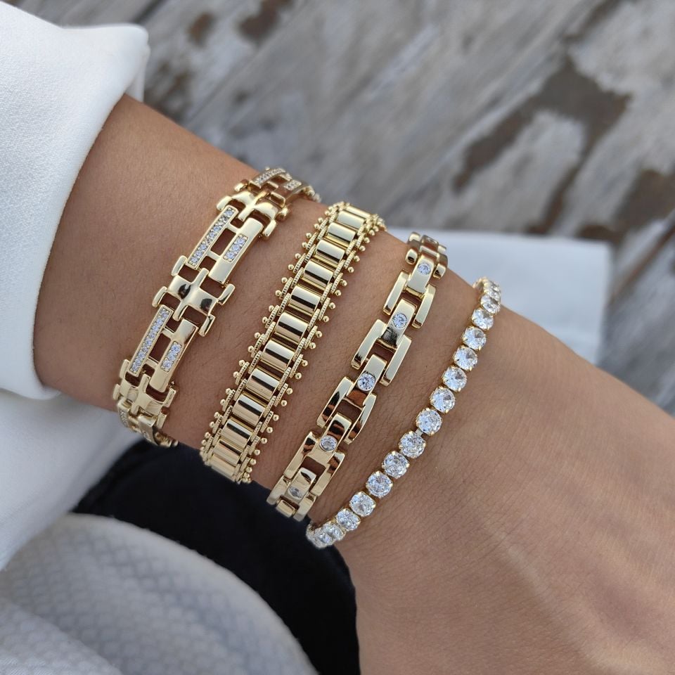 14K ALTIN KAPLAMA BİLEKLİKLER