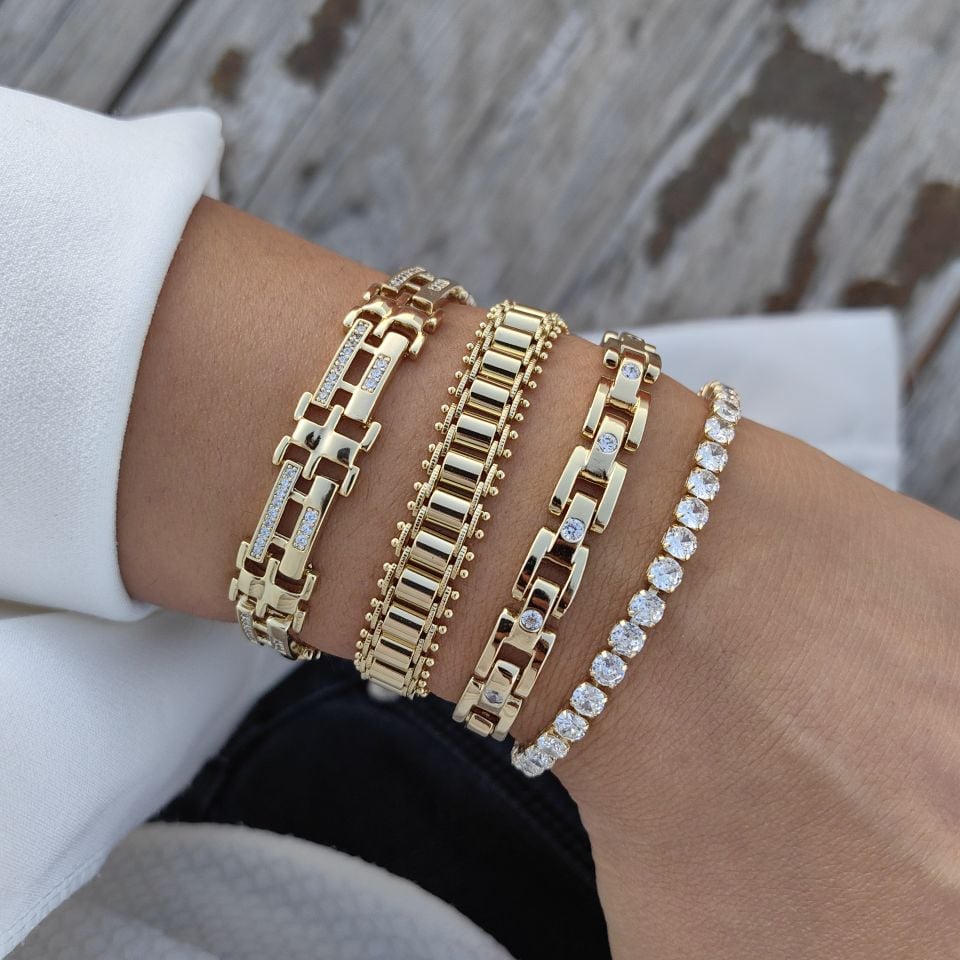 14K ALTIN KAPLAMA BİLEKLİKLER