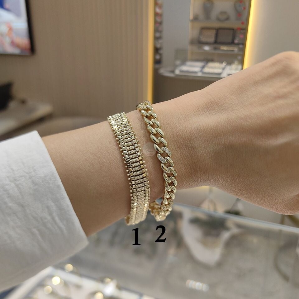 14K ALTIN KAPLAMA BİLEKLİKLER