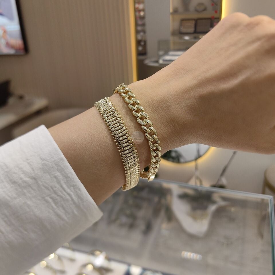 14K ALTIN KAPLAMA BİLEKLİKLER