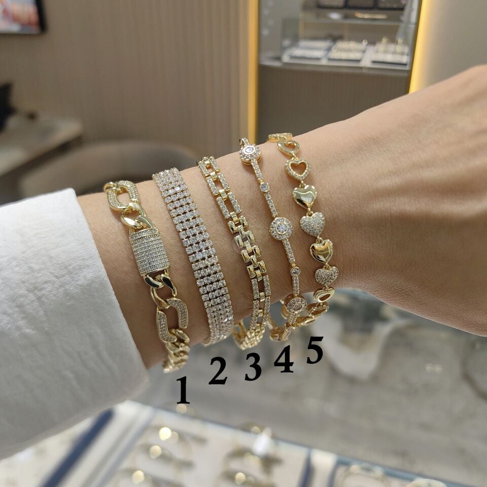 14K ALTIN KAPLAMA BİLEKLİKLER