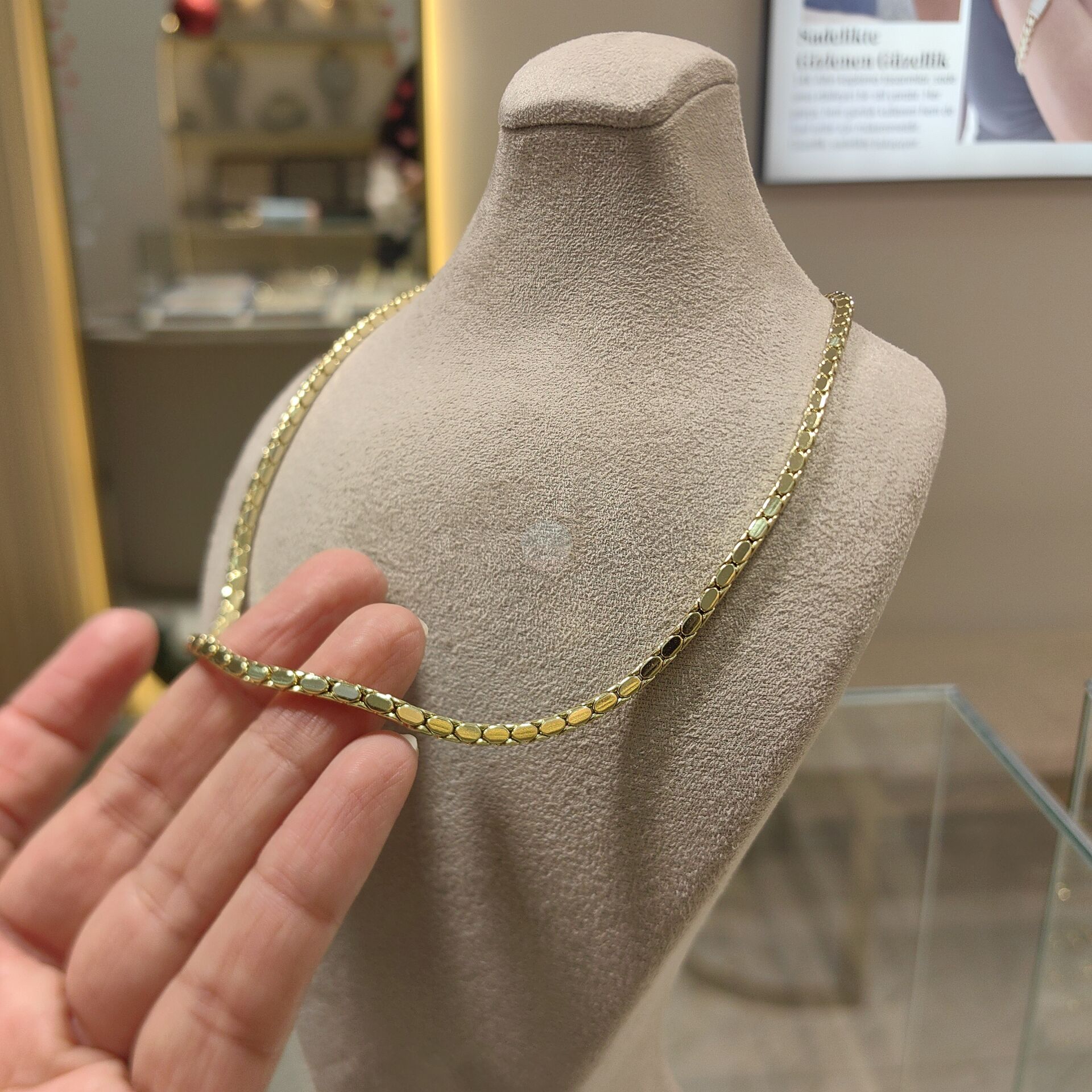 14K ALTIN KAPLAMA ZİNCİR