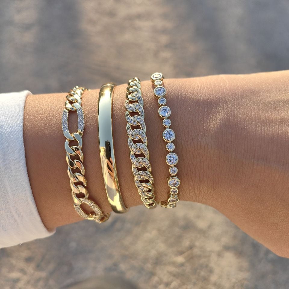 14K ALTIN KAPLAMA BİLEKLİKLER