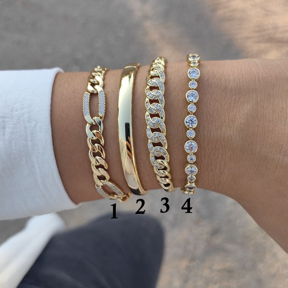 14K ALTIN KAPLAMA BİLEKLİKLER