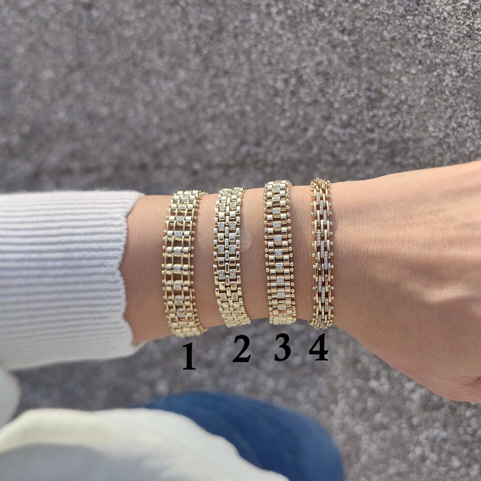 14K ALTIN KAPLAMA BİLEKLİKLER