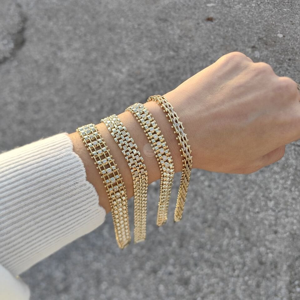 14K ALTIN KAPLAMA BİLEKLİKLER