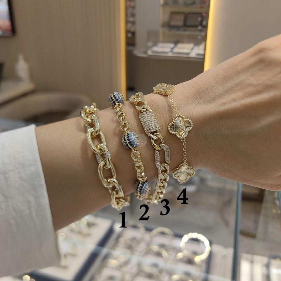 14K ALTIN KAPLAMA LUXURY BİLEKLİKLER