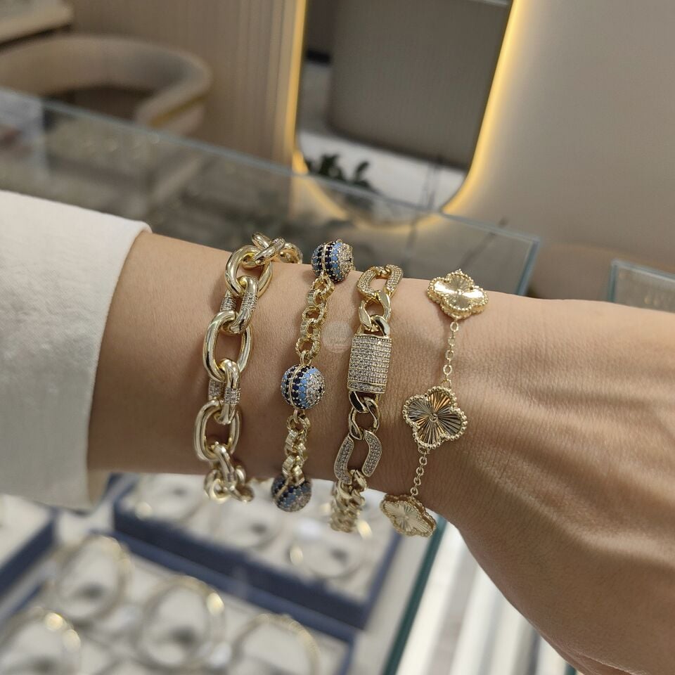 14K ALTIN KAPLAMA BİLEKLİKLER