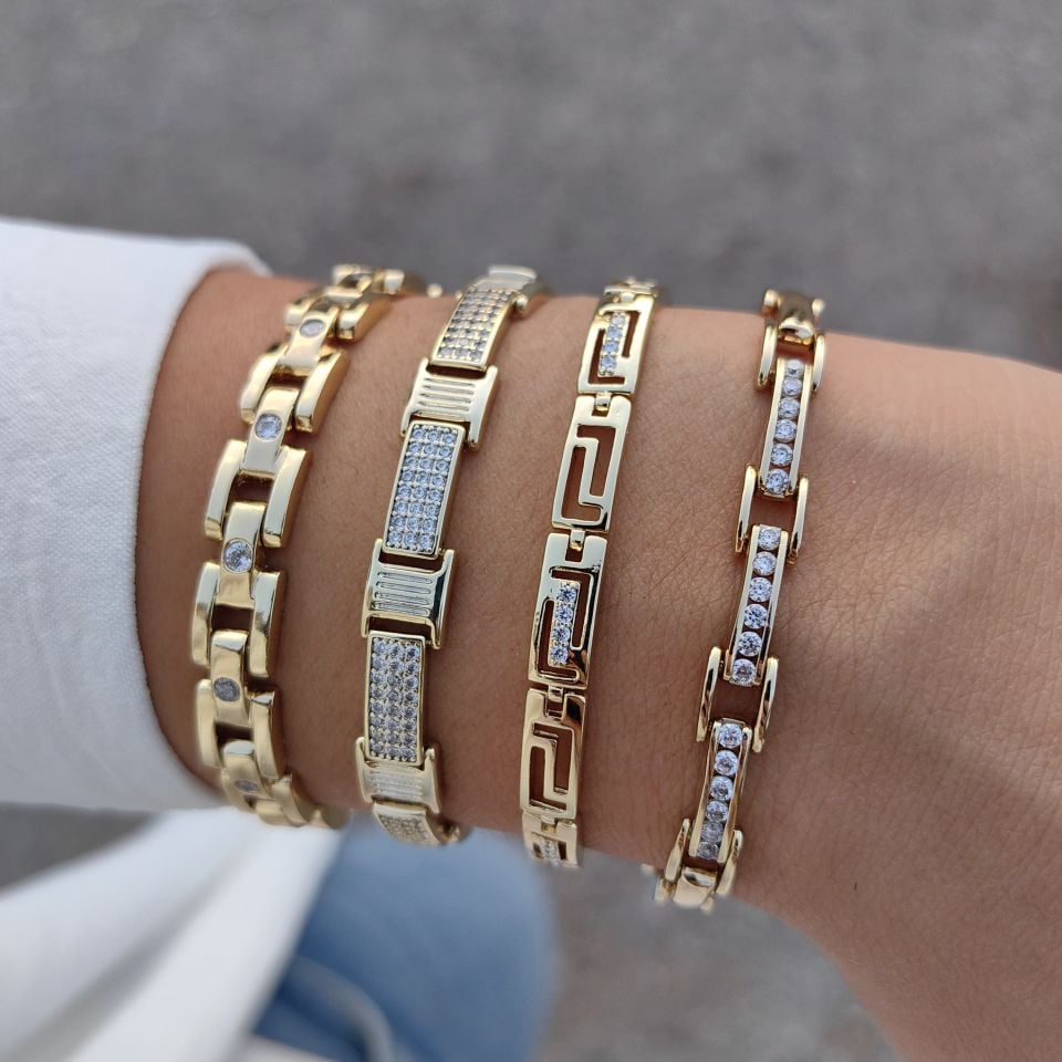 14K ALTIN KAPLAMA BİLEKLİKLER