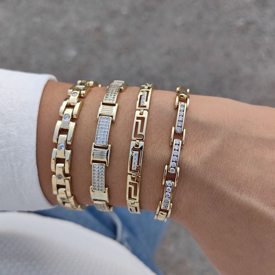 14K ALTIN KAPLAMA BİLEKLİKLER