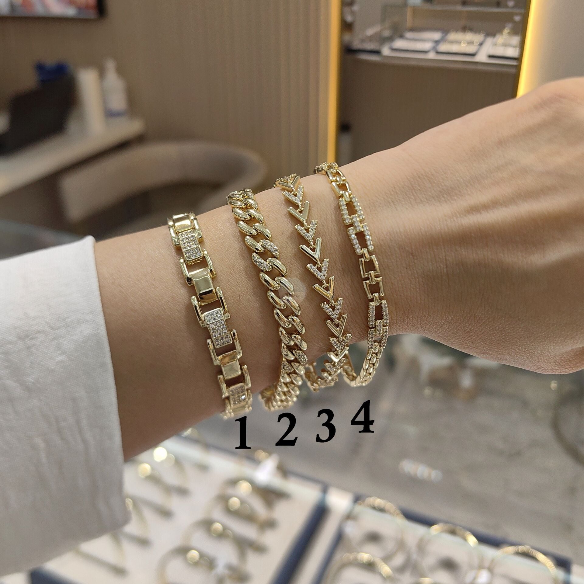 14K ALTIN KAPLAMA BİLEKLİKLER