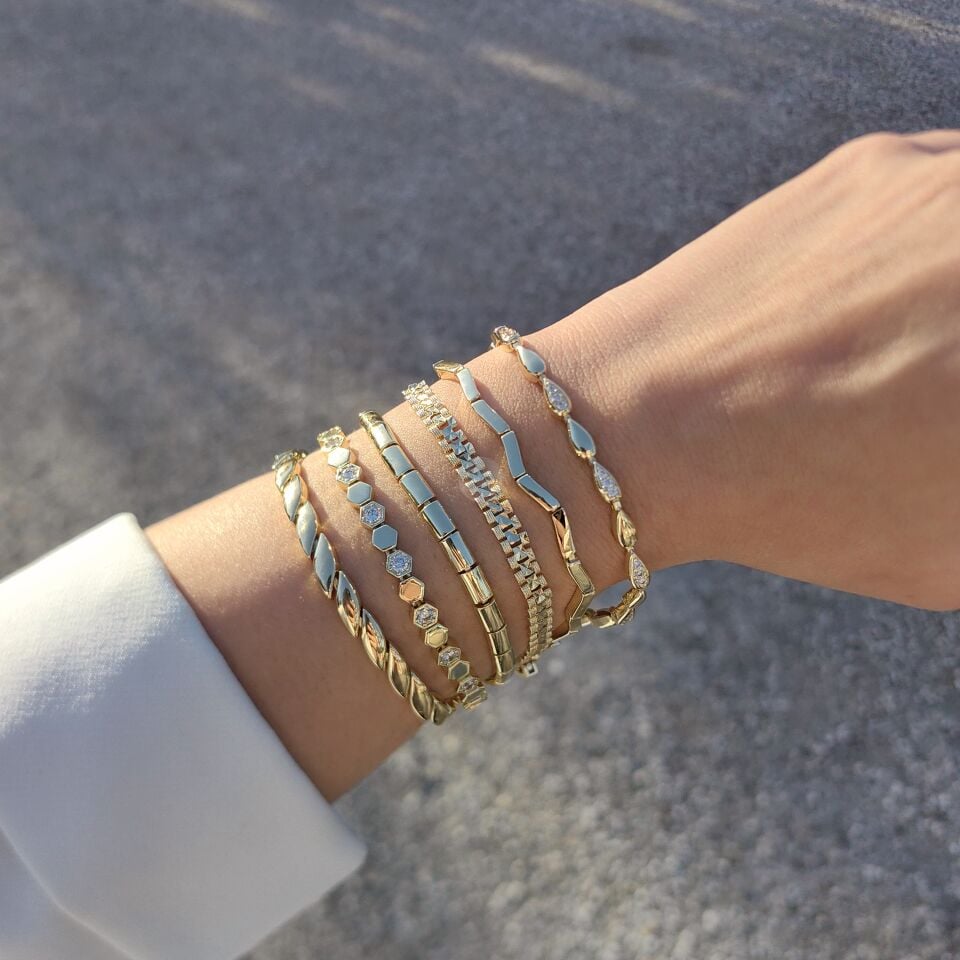 14K ALTIN KAPLAMA BİLEKLİKLER