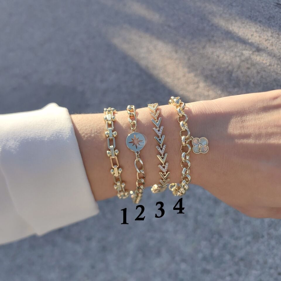 14K ALTIN KAPLAMA BİLEKLİKLER