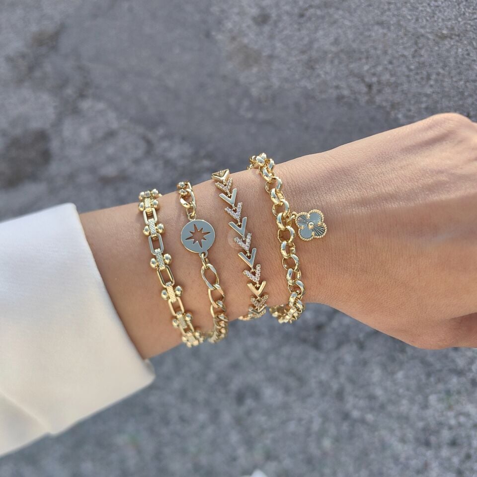 14K ALTIN KAPLAMA BİLEKLİKLER